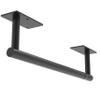 WZKALY Paper Towel Holder Under Cabinet, Self Adhesive or Wall Mounted SUS304 Stainless Steel Paper Towel Holder for Kitchen, Bathroom, Farmhouse, Barbecue and Laundry (Matte Black) view 1