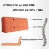 Linen Headboard Backrest Rectangle Reading Pillow Large Wedge Back Bed Rest Supprot Cushion Removable Headboard Cover for Dorm Day Bed Bench,A,No headboard 78.7"/200cm view 3