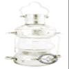 Nickel Brass Designer Table & Hanging Lantern Glass Oil Lamp Home Decoration 14 Inches Best for Gift Item view 1