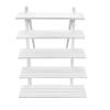 NAJMECHOY Retail Display Riser Earring & Ring Holder White Wood Stand Storage Shelf view 1