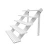 NAJMECHOY Retail Display Riser Earring & Ring Holder White Wood Stand Storage Shelf view 2