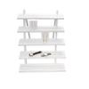 NAJMECHOY Retail Display Riser Earring & Ring Holder White Wood Stand Storage Shelf view 3