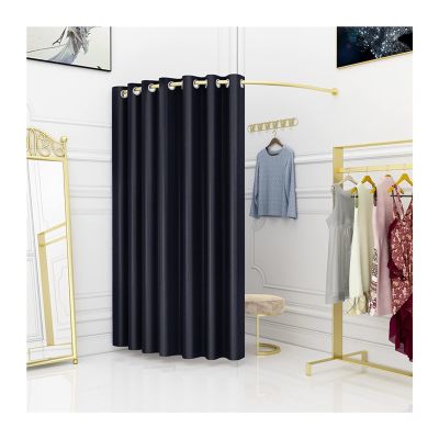 LXBAMKEA Clothing Store Fitting Room, C-Shaped Dressing Changing Room, Partition Privacy Protection Curtain Kit, Shopping Malls Office Corners Portable Changing Room, 10 Color