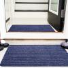 Nuanchu 2 Roll Large Semi Finished Outdoor Mat 16 x 79 Inch Narrow Door Mat Non Slip Boot Rugs Waterproof Carpet Roll for Bathroom Entryway Indoor Outdoor (Navy) view 2
