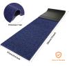 Nuanchu 2 Roll Large Semi Finished Outdoor Mat 16 x 79 Inch Narrow Door Mat Non Slip Boot Rugs Waterproof Carpet Roll for Bathroom Entryway Indoor Outdoor (Navy) view 3