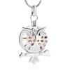 SHEIL Cremation Jewelry Cat Old Eagle Necklace Ashes Jar Urn Pendant Women and Men Necklaces Keepsake Gifts,1 view 1