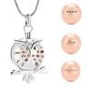 SHEIL Cremation Jewelry Cat Old Eagle Necklace Ashes Jar Urn Pendant Women and Men Necklaces Keepsake Gifts,1 view 2