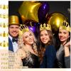 Crtiin 100 Pcs Gold Paper Crowns Birthday Party Bulk for Adults Classroom Students Hat Supplies Favors (Stylish Style) view 2
