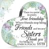 Spiareal Friends Gifts for Women Friendship Graduation Plaque Best Flower Sister Birthday Bestie Thank You Gift for Teacher Mom Female Acrylic Friendship(Vivid Style) view 1