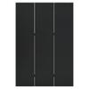 'vidaXL 3-Panel Room Divider in Black, 47.2"x70.9" Steel Privacy Screen for Living Room, Bedroom, Dining Room view 2