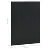 'vidaXL 3-Panel Room Divider in Black, 47.2"x70.9" Steel Privacy Screen for Living Room, Bedroom, Dining Room view 3