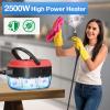 Handheld Steam Cleaner, 2500W Hand-Held High Pressure Portable Cleaning Machine with 3 Brush, High Temperature Steamer for Home Use, Kitchen, Furniture, Bathroom, Car (Red) view 2