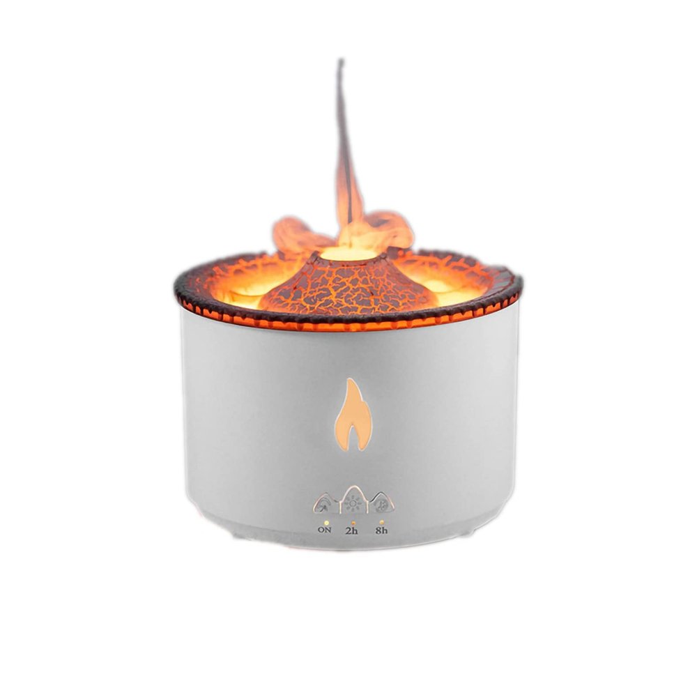 Volcano Diffuser humificador de Aromas Flame Essential Oil Diffuser Bedroom Humidifier with LED Cold Flame Light and Delicate Atomization for Study Living Room Hair Dryers & Accessories