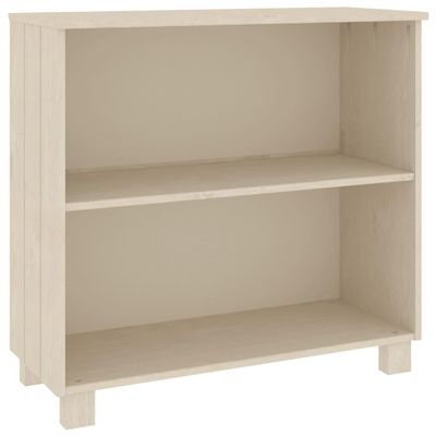 vidaXL HAMAR Honey Brown Sideboard - Solid Pine Wood and MDF - 33.5"x13.8"x31.5" - ic & Sturdy - with 2 Ample Storage Shelves - Assembly Required-No Chemicals Included