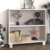 vidaXL Hamar White Sideboard - Solid Pinewood & MDF - Spacious with Two Shelves - Chic Whitewash Finish - Compliant with California Proposition 65 view 2
