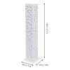 DNYSYSJ 8pcs LED Wedding Roman Column,Red/Blue/Purple 3-light Change Carved Greek Pillar,White Decoration Flower Stands,PVC Party Wedding Flower Baskets view 3