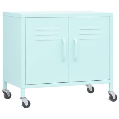 vidaXL Storage Cabinet Mint 23.6"x13.8"x19.3" Steel