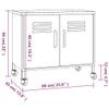 vidaXL Storage Cabinet Mint 23.6"x13.8"x19.3" Steel view 3