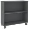 vidaXL Sideboard, Buffet Cabinet with Open Storage Shelf, Storage Kitchen Cabinet for Hallway Entryway Living Room, HAMAR Dark Gray Solid Wood Pine view 1