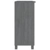 vidaXL Sideboard, Buffet Cabinet with Open Storage Shelf, Storage Kitchen Cabinet for Hallway Entryway Living Room, HAMAR Dark Gray Solid Wood Pine view 4