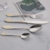24 Piece Silverware Set for 6 Durable Stainless Steel Flatware Set With Exquisite Flower Pattern Delicate Kitchen Restaurant Cutlery Utensils Include Knifes Teaspoons Forks and Spoons view 3