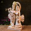 Ganeshaartsncrafts Radha Krishna Statue 14 Inch Marble Dust Dancing Krishna Radha Idol Hindu Divine Couple Gods Lakshmi Narayan Statue Wedding Pack of 1 view 2