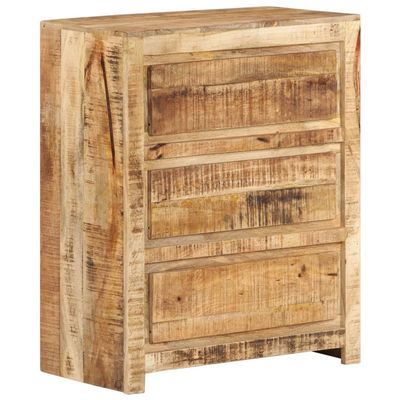 Aisifx Drawer Cabinet 23.6"x13"x29.5" Solid Wood Mango