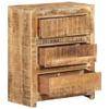 Aisifx Drawer Cabinet 23.6"x13"x29.5" Solid Wood Mango view 4