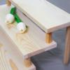 NAJMECHOY Figure Display Riser Thick Wooden Shelf Thick Support Legs Display Resin Figure Cupcake Cups for Collectibles Retail Display Stand (3 Tiers) view 4