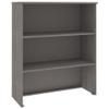 vidaXL Solid Wood Pine Top for Highboard HAMAR, Light Gray - Spacious 31.5"x12.6"x12.2" Shelves, Stylish Addition for Home Storage and Decor view 1