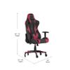 Flash Furniture X20 Gaming Chair Racing Office Computer PC Adjustable Chair - Red LeatherSoft Upholstery - Reclining Back - Roller Wheels view 3