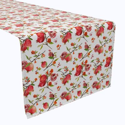 Fabric Textile Products, Inc. Table Runner, 100% Cotton, 16x90, Pomegranate Paradise