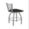 Holland Bar Stool Co. Indoor Home/Office Barstool Modern Decorative Furniture 410 Jackie Stainless Steel 36" Swivel Bar Stool with Canter Espresso Seat view 3
