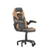 Flash Furniture X10 Gaming Chair Racing Office Computer PC Adjustable Chair with Flip-up Arms and Transparent Roller Wheels, Orange/Black LeatherSoft view 1