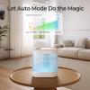 Homvana Humidifiers for Bedroom, 5L Super Easy to Clean Top Fill Auto Adapt Cool Mist Humidifier for Bedroom Plants Baby Kids for Home (Never Leaking Design), Quiet 40H Runtime, Essential Oil Diffuser view 2