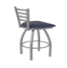 Holland Bar Stool Co. Indoor Home/Office Barstool Modern Decorative Furniture 410 Jackie Stainless Steel 36" Swivel Bar Stool with Graph Anchor Seat view 3