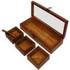 Tippan top Wooden Masala Box | Spice Rack | Spice Jar | Masala Dabba | Multipurpose Spice Box | Container for Kitchen | Kitchen Spice Rack | Condiment Set | Dry Fruit Box- 3 Partition view 2