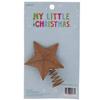 Rust Metal Star Mini Tree Topper - 2.75 Inches, Brown view 4