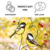 Gift Birds Handmade Chickadee Stained Glass Suncatchers Genuine Stained Glass Window Hanging Unique Indoor Ornament & Outdoor Decor (Pair of Chickadee) view 4