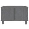 vidaXL Solid Pinewood Coffee Table HAMAR with Storage Drawer and Compartment, Versatile Home Furniture, Dark Gray, 39.4"x21.7"x13.8" view 4
