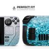 Design Skinz - Compatible with Steam Deck - Skin Decal Protective Scratch-Resistant Removable Vinyl Wrap Cover - Turquoise & Silver Glimmer Fade view 2