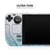 Design Skinz - Compatible with Steam Deck - Skin Decal Protective Scratch-Resistant Removable Vinyl Wrap Cover - Turquoise & Silver Glimmer Fade view 4