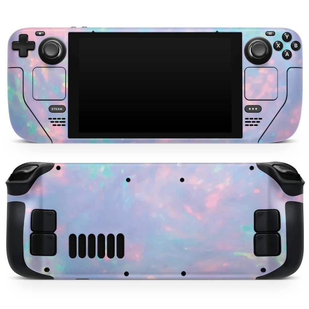 Design Skinz - Compatible with Steam Deck - Skin Decal Protective Scratch-Resistant Removable Vinyl Wrap Cover - Blurry Opal Gemstone