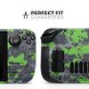 Design Skinz - Compatible with Steam Deck - Skin Decal Protective Scratch-Resistant Removable Vinyl Wrap Cover - Lime Green and Gray Digital Camouflage view 2