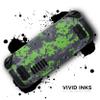 Design Skinz - Compatible with Steam Deck - Skin Decal Protective Scratch-Resistant Removable Vinyl Wrap Cover - Lime Green and Gray Digital Camouflage view 3