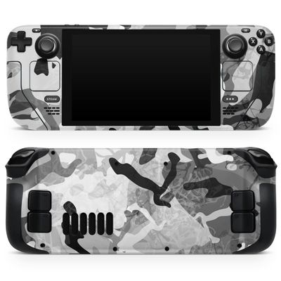 Design Skinz - Compatible with Steam Deck - Skin Decal Protective Scratch-Resistant Removable Vinyl Wrap Cover - Desert Snow Camouflage V2