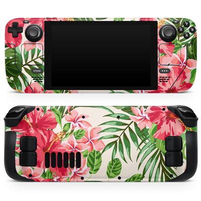 Design Skinz - Compatible with Steam Deck - Skin Decal Protective Scratch-Resistant Removable Vinyl Wrap Cover - Dreamy Subtle Floral V1