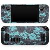 Design Skinz - Compatible with Steam Deck - Skin Decal Protective Scratch-Resistant Removable Vinyl Wrap Cover - Turquoise and Gray Digital Camouflage view 1