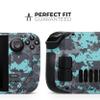 Design Skinz - Compatible with Steam Deck - Skin Decal Protective Scratch-Resistant Removable Vinyl Wrap Cover - Turquoise and Gray Digital Camouflage view 2