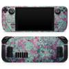 Design Skinz - Compatible with Steam Deck - Skin Decal Protective Scratch-Resistant Removable Vinyl Wrap Cover - Grungy Teal and Pink Damask Pattern view 1